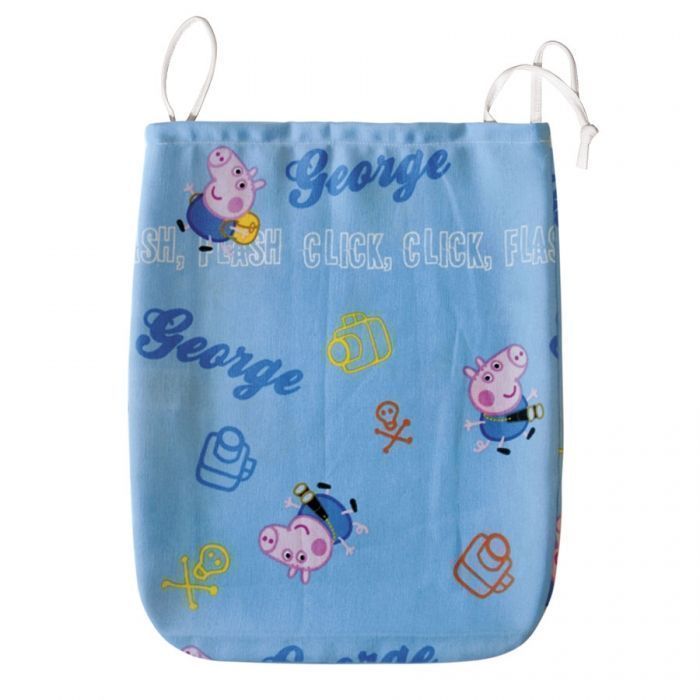 Sacchetto asilo con "Peppa Pig" azzurro